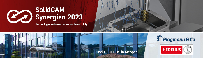 Innovationstag mit SolidCAM und Plogmann bei HEDELIUS in Meppen Logo