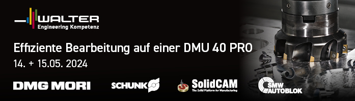Seminar "Effiziente Bearbeitungen auf einer DMU 40 PRO" Logo