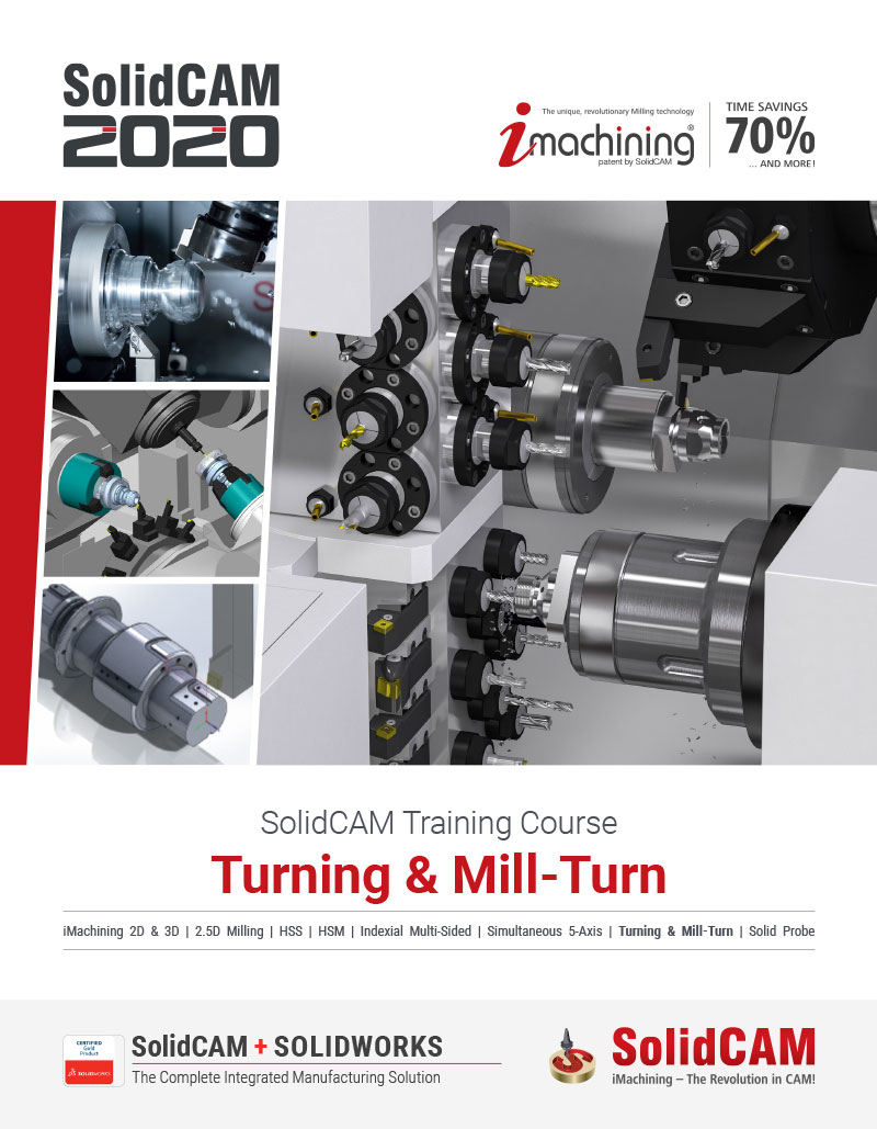 Turning and Mill-Turn training course with all exercises and machine files.