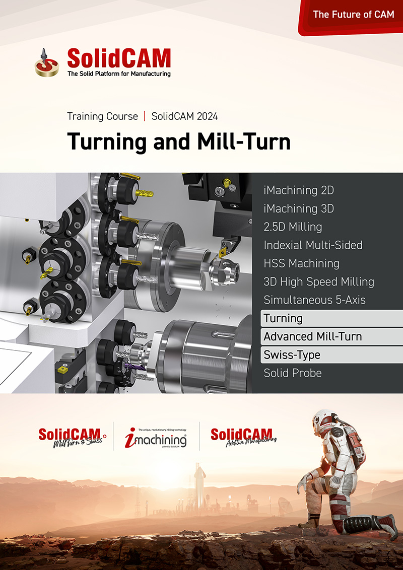 Comprehensive Turning and Mill-Turn Training Course with relevant exercises and machine files